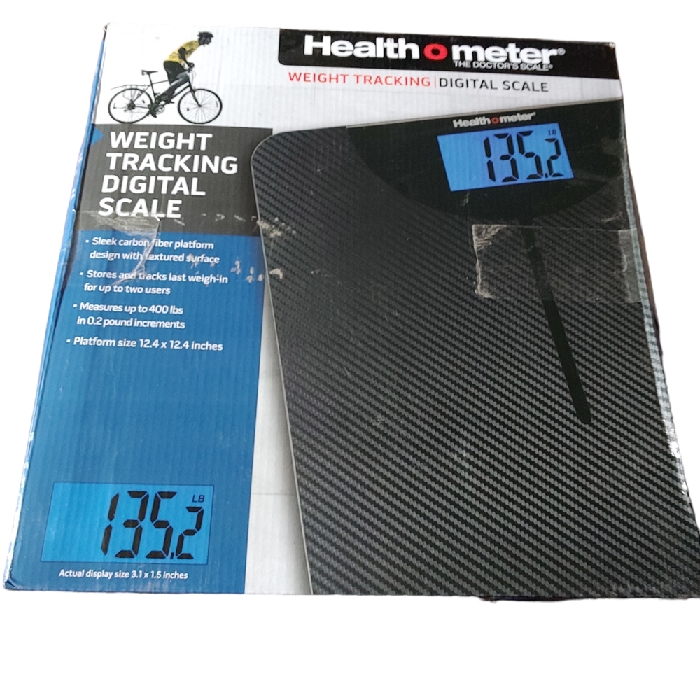 Health o meter Weight Tracking Scale New in Box Black